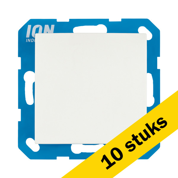 Aanbieding: 10x ION Industries Blindplaat V1/J1 | Alpin wit glanzend LIO00193 - 1