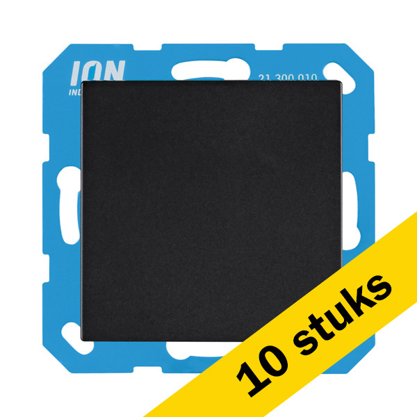 Aanbieding: 10x ION Industries Blindplaat V1/J1 | Mat zwart LIO00199 - 1