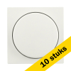 Aanbieding: 10x ION Industries Centraalplaat dimmerknop enkelvoudig V1/J1 | Alpin wit mat LIO00169 - 1