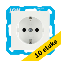 Aanbieding: 10x Wandcontactdoos RA V1/J1 Alpin Wit LIO00070