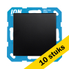 Aanbieding: 10x Wandcontactdoos RA met Klapdeksel en Aanraakbeveiliging E1 Mat Zwart LIO00346 - 1