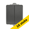 Aanbieding: 16x Opbouw Serieschakelaar IP55 Grijs LIO00486 - 1