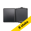 Aanbieding: 8x Opbouw Combinatie Wandcontactdoos en Wisselschakelaar IP55 Zwart LIO00508 - 1
