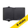 Aanbieding: 8x Opbouw Wandcontactdoos 2-voudig IP55 Zwart LIO00506 - 1