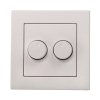 Duo Dimmer Afdekplaat | Mat Wit | iON Industries