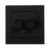 ION INDUSTRIES Duo Dimmer Afdekplaat | Mat Zwart | iON Industries  LIO00008