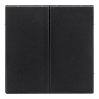 Duo Tastdimmer Knop | Mat Zwart | V1/J1 | iON Industries LIO00527