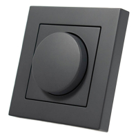 ION INDUSTRIES Enkelvoudige Dimmer Afdekplaat | Mat Antraciet | iON Industries  LIO00012