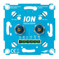 ION INDUSTRIES Led duo dimmer inbouw 2x 0.3-200W | Fase afsnijding (RC) | iON Industries  LIO00003