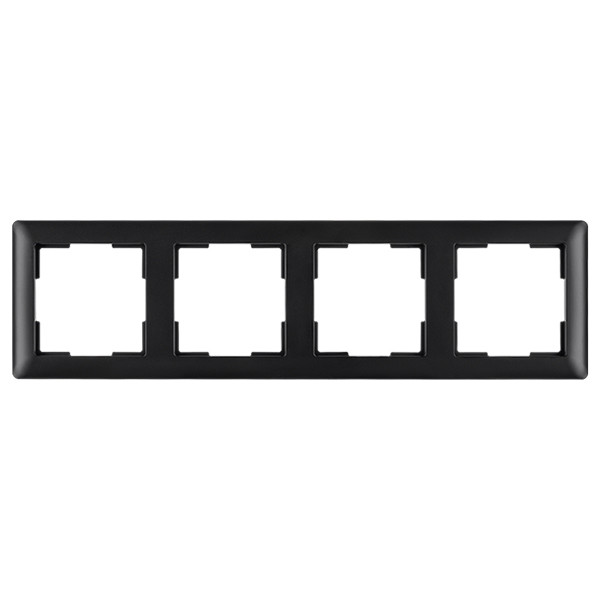 ION Industries Afdekraam 4-voudig D1 | Mat Zwart LIO00543 - 1