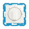 ION Industries Centraalplaat met draaiknop 3-standenschakelaar met nulstand E1 | Alpin wit glanzend LIO00348 - 1