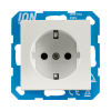 ION Industries Stopcontact met randaarde V1/J1 | Alpin wit mat
