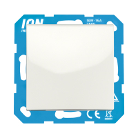 ION Industries Stopcontact met randaarde en klapdeksel E1 | IP44 | Alpin wit glanzend  LIO00321