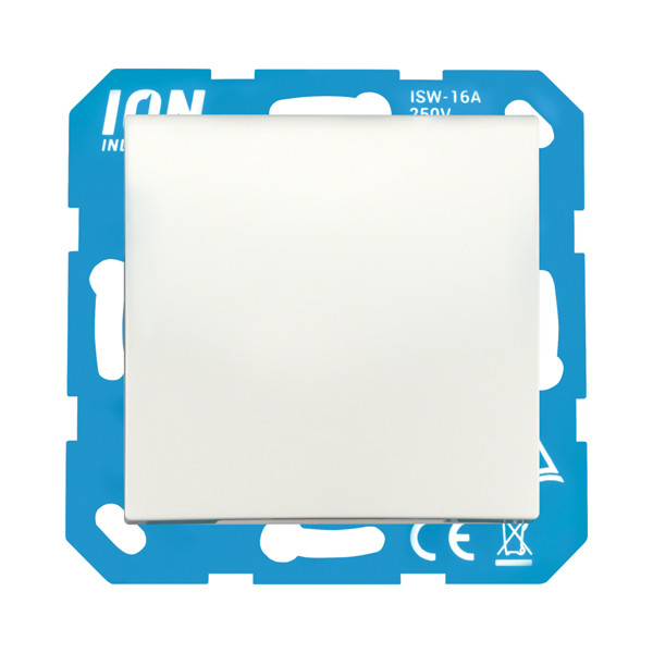ION Industries Stopcontact met randaarde en klapdeksel E1 | IP44 | Alpin wit mat  LIO00324 - 1