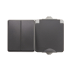 ION industries Opbouw Combinatie Stopcontact en Serieschakelaar | IP55 | Grijs  LIO00493 - 1