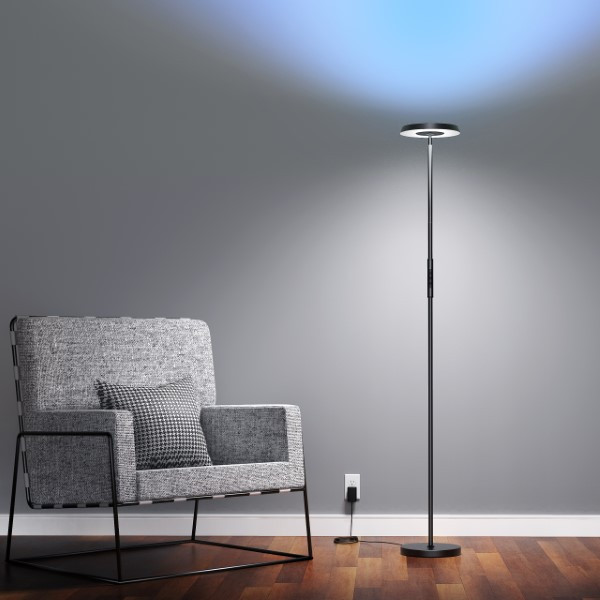 Idinio Slimme vloerlamp | RGB + 2700-5000K | Muziekmodus | WiFi (Tuya) | 24W LDR06861 - 6