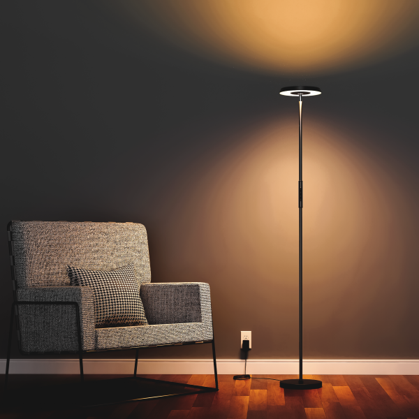Idinio Slimme vloerlamp | RGB + 2700-5000K | Muziekmodus | WiFi (Tuya) | 24W LDR06861 - 5