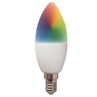 Idinio Smart lamp E14 | Kaars B35 | Mat | RGB + 2700-6500K | WiFi (Tuya) | 5W LDR06224