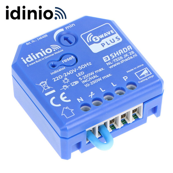 Idinio Z-Wave Plus dimmer module 5-250W (Idinio, Fase Afsnijding)  LDR01442 - 3