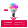 Innr Slimme E14 led lamp | Kogel G45 | Mat | RGB + 1800-6500K | Zigbee | 4.8W (40W) 2 stuks LIN00202 - 9
