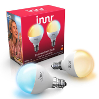Innr Slimme E14 led lamp | Kogel P45 | Mat | RGB + 2000-6500K | Zigbee | 4.5W (40W) | 2 stuks LIN00195