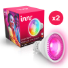 Innr Slimme GU10 led spot | RGB + 1800-6500K | Zigbee | 4.9W | 2 stuks