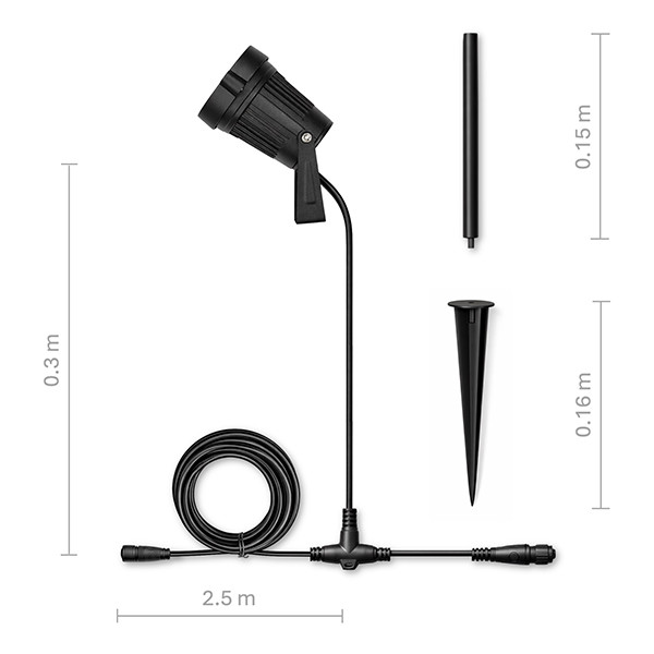 Innr Slimme prikspot buiten | OSL 232 C | RGB + 1000-20.000K | IP65 | Zigbee | 4.7W LIN00206 - 7