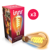 Innr Smart Filament Bulb E27 | Edison ST64 | 1800-6500K | Zigbee 3.0 | 620 lumen | 7W | 3 stuks  LIN00175 - 1