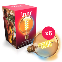 Innr Smart Filament Bulb E27 | Globe G95 | 1800-6500K | Zigbee 3.0 | 640 lumen | 7W | 6 stuks  LIN00170