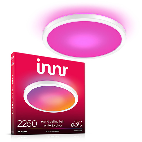 Innr Smart Plafondlamp | Rond | Ø 30 cm | RGB + 1800-6500 | Wit | Zigbee | 18W LIN00161 - 1