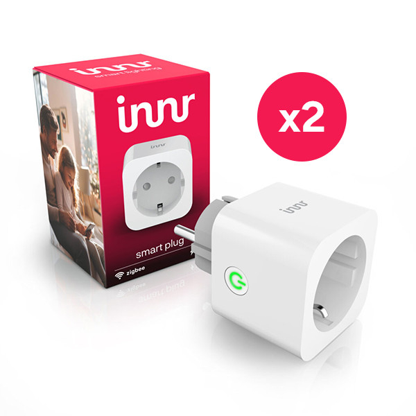 Innr Smart Plug met energiemeter | Zigbee 3.0 | Max. 3680W | Wit | 2 stuks  LIN00139 - 1