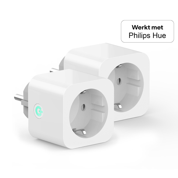 Innr Smart Plug met energiemeter | Zigbee 3.0 | Max. 3680W | Wit | 2 stuks  LIN00139 - 2