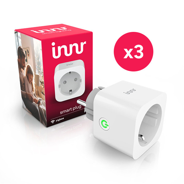 Innr Smart Plug met energiemeter | Zigbee 3.0 | Max. 3680W | Wit | 3 stuks  LIN00181 - 1
