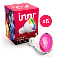 Innr Smart Spot GU10 Colour | RGB + 1800-6500K |  Zigbee 3.0 | 400 lumen | 4.8W | 6 stuks  LIN00178