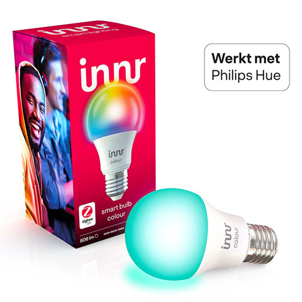 Innr Smart lamp E27 | Peer A60 | Colour | Zigbee | 9W  LIN00126 - 1