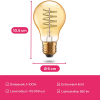 Innr Smart lamp E27 | Peer A60 | Filament Vintage | 2200K | Werkt met Philips Hue | 7W | 2 stuks  LIN00154 - 2