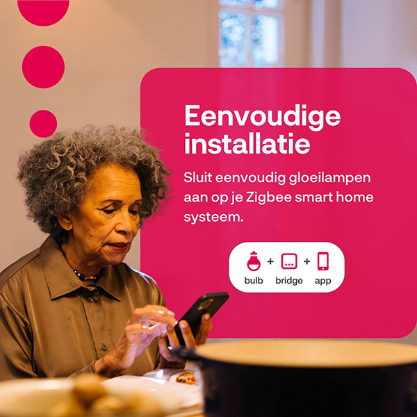 Innr Smart lamp E27 | Peer A60 | Mat | RGB + 1800-6500K | Zigbee | 8.6W | 4 stuks LIN00165 - 4