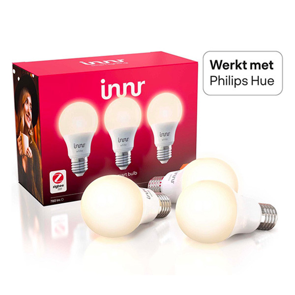 Innr Smart lamp E27 | White | Peer A60 | Zigbee | 9W | 3 stuks  LIN00124 - 1