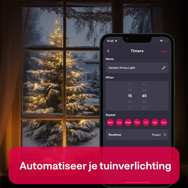 Innr Smart plug | inclusief energiemeter | Max. 3680W | Zigbee | IP54 | Zwart (NL) LIN00200 - 5