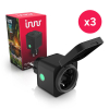 Innr Smart plug Outdoor | inclusief energiemeter | Max. 3680W | Zigbee | IP54 | Zwart (NL) | 3 stuks LIN00185 - 1