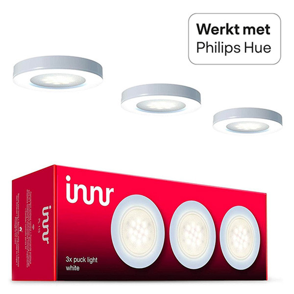 Innr Smart puck light warm wit basisset (3 stuks, 3W, 2700K)  LIN00069 - 1