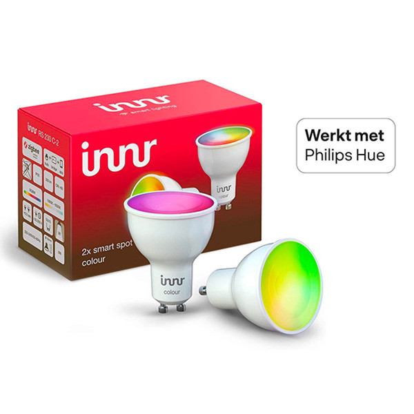 Innr Smart spot GU10 | Colour | 350 lumen | Zigbee | 6W | 2 stuks  LIN00061 - 1
