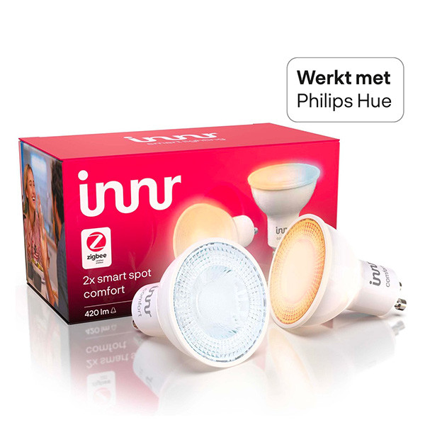 Innr Smart spot GU10 | Comfort | 420 lumen | Zigbee | 5W | 2 stuks  LIN00128 - 1
