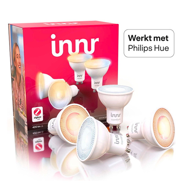 Innr Smart spot GU10 | Comfort | 420 lumen | Zigbee | 5W | 4 stuks  LIN00129 - 1