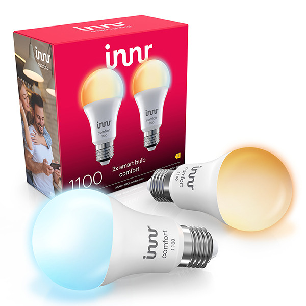 Innr Zigbee E27 peer lamp | 2000-6500K | 1055 lumen | Werkt met Philips Hue | 10.4W | 2 stuks  LIN00148 - 1