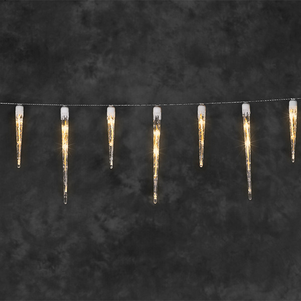 Konstsmide IJspegelverlichting 7,75 meter | extra warm wit | 32 ijspegels | Konstsmide  LKO00573 - 2