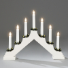 Kaarsenbrug | 38 x 30 cm | 7 lampjes | Warm wit | Hout | Wit | Konstsmide LKO00785 - 1