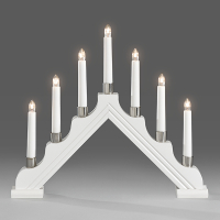 Kaarsenbrug | 39 x 24 cm | 7 lampjes | Warm wit | Wit | Konstsmide LKO00782