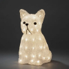 Kerst hond met verlichting | Warm wit | 48 lampjes | Konstsmide LKO00791 - 1