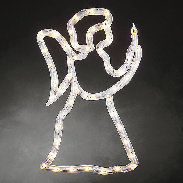 Konstsmide Kerst led engel, 50 warm witte lampjes (Konstsmide)  LKO00462 - 1